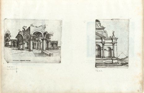 Mercurii Templum, from a Series of Prints depicting (reconstructed) Buildings from Roman Antiquity MET DP874978