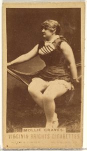 Mollie Graves, from the Actors and Actresses series (N45, Type 1) for Virginia Brights Cigarettes MET DP829619
