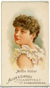 Mollie Fuller, from World's Beauties, Series 1 (N26) for Allen & Ginter Cigarettes MET DP838095