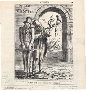 Marius in the ruins of Carthage, from 'News of the day,' published in Le Charivari, August 7, 1867 MET DP877684