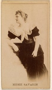 Mdme. Savarin, from the Actresses series (N245) issued by Kinney Brothers to promote Sweet Caporal Cigarettes MET DP859532