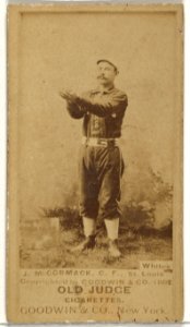 McCormack, Center Field, St. Louis Whites, from the Old Judge series (N172) for Old Judge Cigarettes MET DP846133