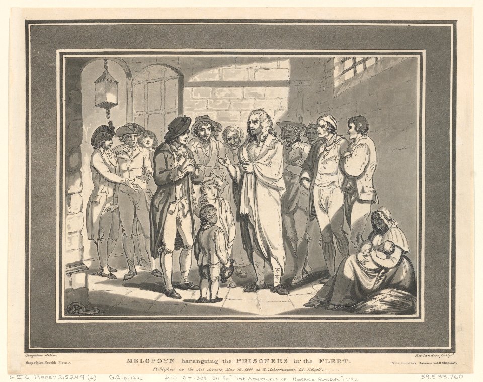 Melopoyn haranguing the Prisoners in the Fleet Met DP887842