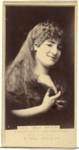 Miss Adam, from the Actors and Actresses series (N145-3) issued by Duke Sons & Co. to promote Cross Cut Cigarettes MET DP839674