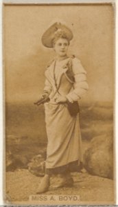 Miss A. Boyd, from the Actors and Actresses series (N45, Type 8) for Virginia Brights Cigarettes MET DP831399