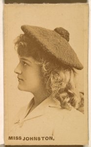 Miss Johnston, from the Actresses series (N246), Type 1, issued by Kinney Brothers to promote Sporting Extra Cigarettes MET DP860002