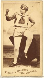 Mollie Ray, from the Actors and Actresses series (N45, Type 1) for Virginia Brights Cigarettes MET DP829806