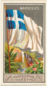 Marseilles, from the City Flags series (N6) for Allen & Ginter Cigarettes Brands MET DP829277