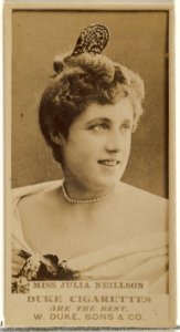 Miss Julia Neillson, from the Actors and Actresses series (N145-7) issued by Duke Sons & Co. to promote Duke Cigarettes MET DP840474