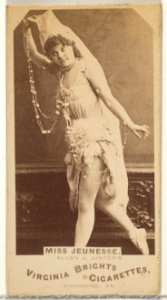 Miss Jeunesse, from the Actors and Actresses series (N45, Type 1) for Virginia Brights Cigarettes MET DP829837