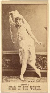Miss Jennesse, from the Star of the World series (N672), issued by A. Hershey & Bros. to promote Star of the World Tobacco MET DPB870003