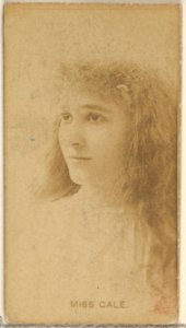 Miss Gale, from the Actors and Actresses series (N45, Type 8) for Virginia Brights Cigarettes MET DP831478