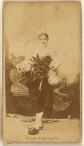 Miss Farance, from the Actors and Actresses series (N45, Type 8) for Virginia Brights Cigarettes MET DP831675