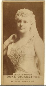 Miss Cameron, from the Actors and Actresses series (N145-7) issued by Duke Sons & Co. to promote Duke Cigarettes MET DP840374