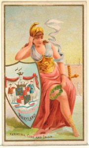 Maryland, from the Industries of States series (N117) issued by Duke Sons & Co. to promote Honest Long Cut Tobacco MET DPB873648