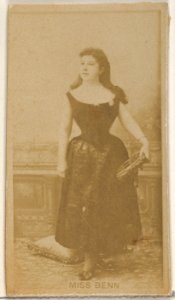 Miss Benn, from the Actors and Actresses series (N45, Type 8) for Virginia Brights Cigarettes MET DP831383