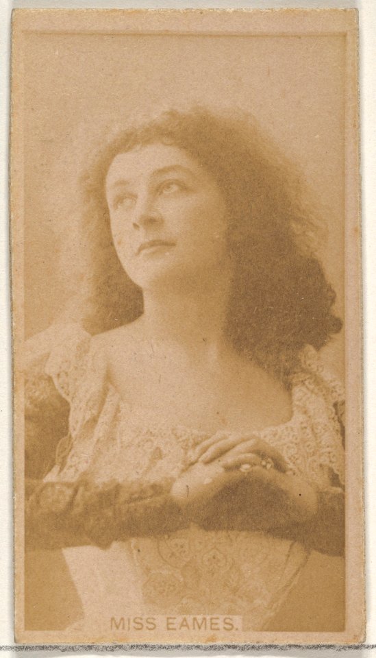 Miss Eames, from the Actors and Actresses series (N45, Type 8) for Virginia Brights Cigarettes MET DP831464