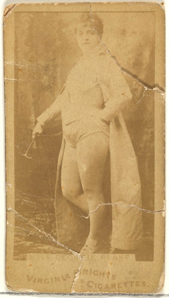 Miss Georgie Blake, from the Actors and Actresses series (N45, Type 1) for Virginia Brights Cigarettes MET DP828902