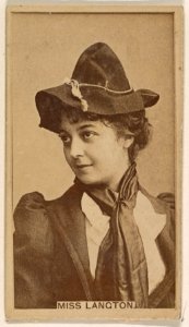 Miss Langton, from the Actresses series (N245) issued by Kinney Brothers to promote Sweet Caporal Cigarettes MET DP858937