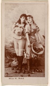 Miss H. Nias, from the Actresses series (N245) issued by Kinney Brothers to promote Sweet Caporal Cigarettes MET DP859255