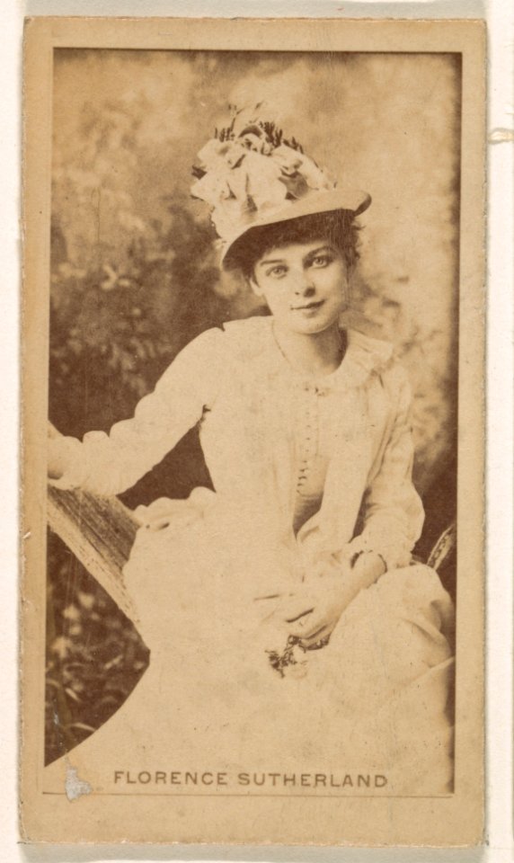 Miss Florence Sutherland, from the Actresses series (N245) issued by Kinney Brothers to promote Sweet Caporal Cigarettes MET DP859671