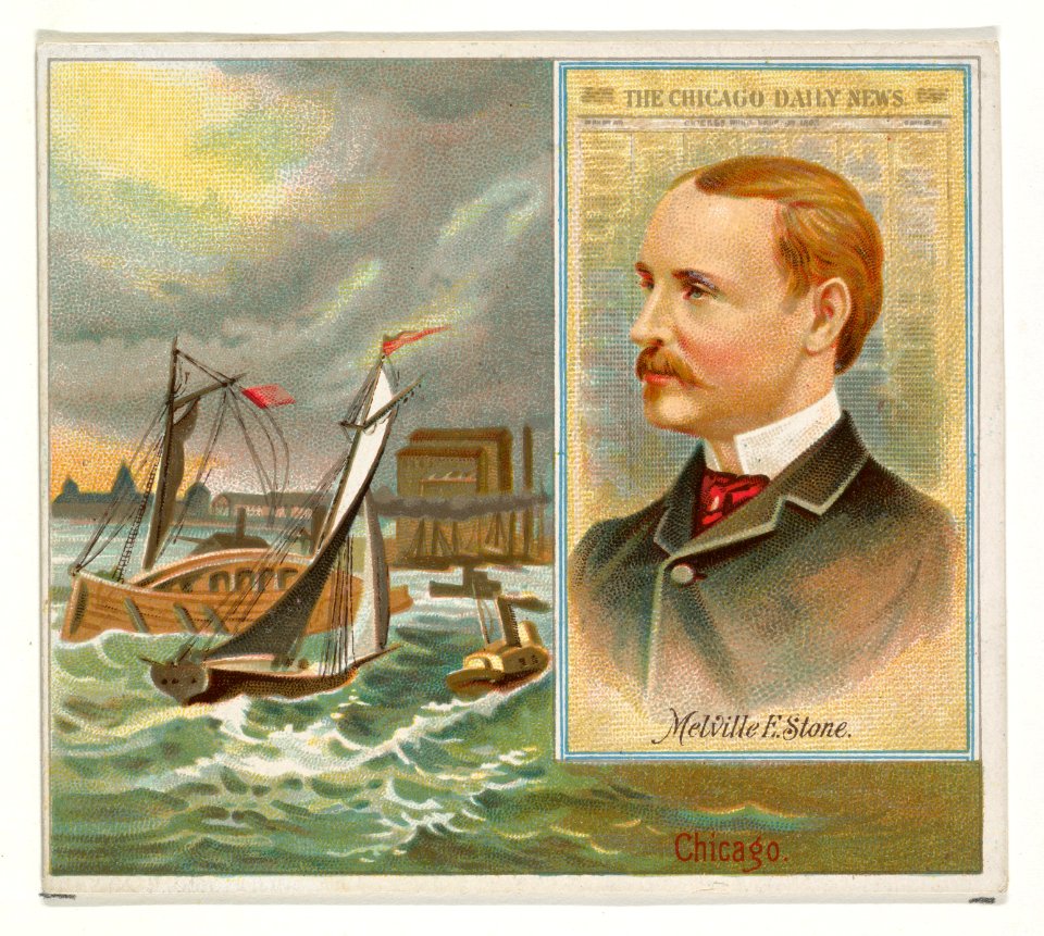 Melville E. Stone, The Chicago Daily News, from the American Editors series (N35) for Allen & Ginter Cigarettes MET DP838906