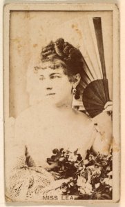 Miss Lea, from the Actresses series (N245) issued by Kinney Brothers to promote Sweet Caporal Cigarettes MET DP858952