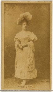 Miss Lang, from the Actors and Actresses series (N45, Type 8) for Virginia Brights Cigarettes MET DP831554