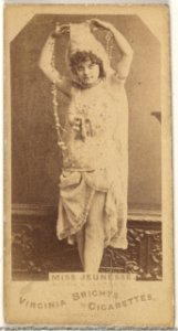 Miss Jeunesse, from the Actors and Actresses series (N45, Type 1) for Virginia Brights Cigarettes MET DP829836