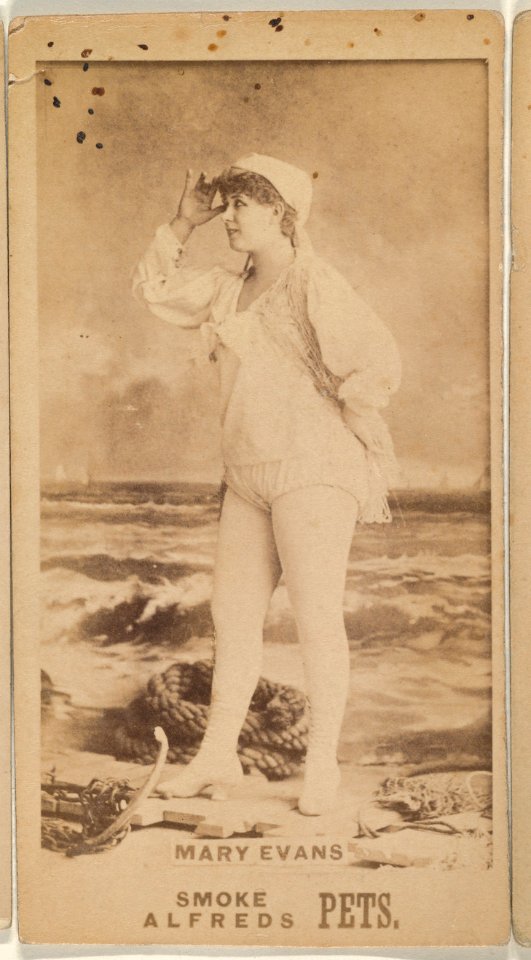 Mary Evans, from the Actresses series (N671), promoting Alfreds Pets Tobacco MET DPB869999