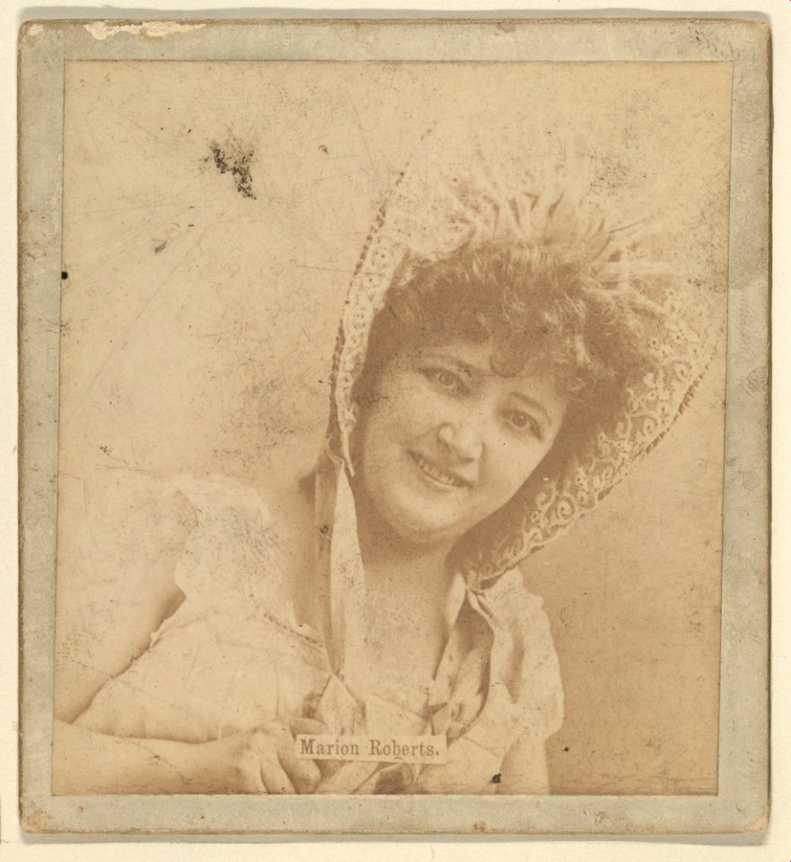 Marion Roberts, from the Actresses series (N246), Type 2, issued by Kinney Brothers to promote Sporting Extra Cigarettes MET DP860085
