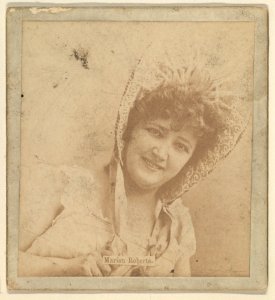 Marion Roberts, from the Actresses series (N246), Type 2, issued by Kinney Brothers to promote Sporting Extra Cigarettes MET DP860085