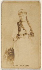 Miss Kenedy, from the Actors and Actresses series (N45, Type 8) for Virginia Brights Cigarettes MET DP831549