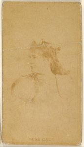 Miss Gale, from the Actors and Actresses series (N45, Type 8) for Virginia Brights Cigarettes MET DP831679