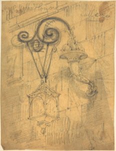 Metal Bracket Supporting a Street lamp, St. Honoré MET DP806829