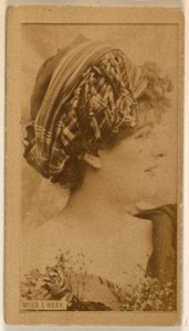 Miss L'Hery, from the Actresses series (N245) issued by Kinney Brothers to promote Sweet Caporal Cigarettes MET DP858990