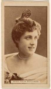 Miss Julia Neillson, from the Actresses series (N245) issued by Kinney Brothers to promote Sweet Caporal Cigarettes MET DP859252