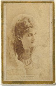 Mary Anderson, from the Actresses and Celebrities series (N60, Type 2) promoting Little Beauties Cigarettes for Allen & Ginter brand tobacco products MET DP839450