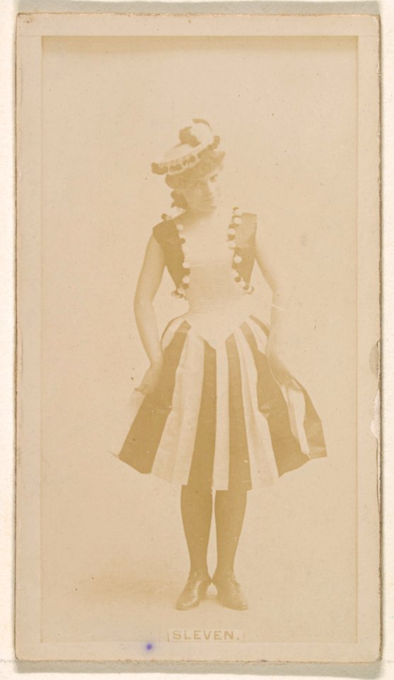 Miss Sleven, from the Actresses series (N245) issued by Kinney Brothers to promote Sweet Caporal Cigarettes MET DP859602