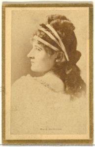 Mary Anderson, from the Actresses and Celebrities series (N60, Type 2) promoting Little Beauties Cigarettes for Allen & Ginter brand tobacco products MET DP839451