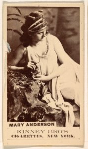 Mary Anderson, from the Actresses series (N245) issued by Kinney Brothers to promote Sweet Caporal Cigarettes MET DP859975