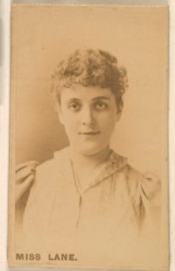 Miss Lane, from the Actresses series (N246), Type 1, issued by Kinney Brothers to promote Sporting Extra Cigarettes MET DP860004
