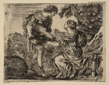 Meleager and Atalanta, from 'Game of Mythology' (Jeu de la Mythologie) MET DP817644