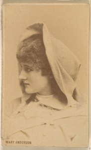 Mary Anderson, from the Actresses series (N246), Type 1, issued by Kinney Brothers to promote Sporting Extra Cigarettes MET DP859982