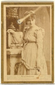 Mary Anderson, from the Actresses and Celebrities series (N60, Type 2) promoting Little Beauties Cigarettes for Allen & Ginter brand tobacco products MET DP839452