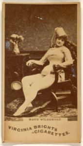 Maud Wildemere, from the Actors and Actresses series (N45, Type 1) for Virginia Brights Cigarettes MET DP830563