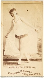 Miss Ruth Stetson, from the Actors and Actresses series (N45, Type 1) for Virginia Brights Cigarettes MET DP830026