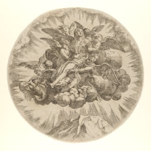 Mary Magdalen carried to Heaven MET DP854627