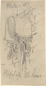 Metal Cover (to a Downspout?), Hopital St. Louis MET DP806814