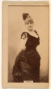 Miss Theo, from the Actresses series (N245) issued by Kinney Brothers to promote Sweet Caporal Cigarettes MET DP859708
